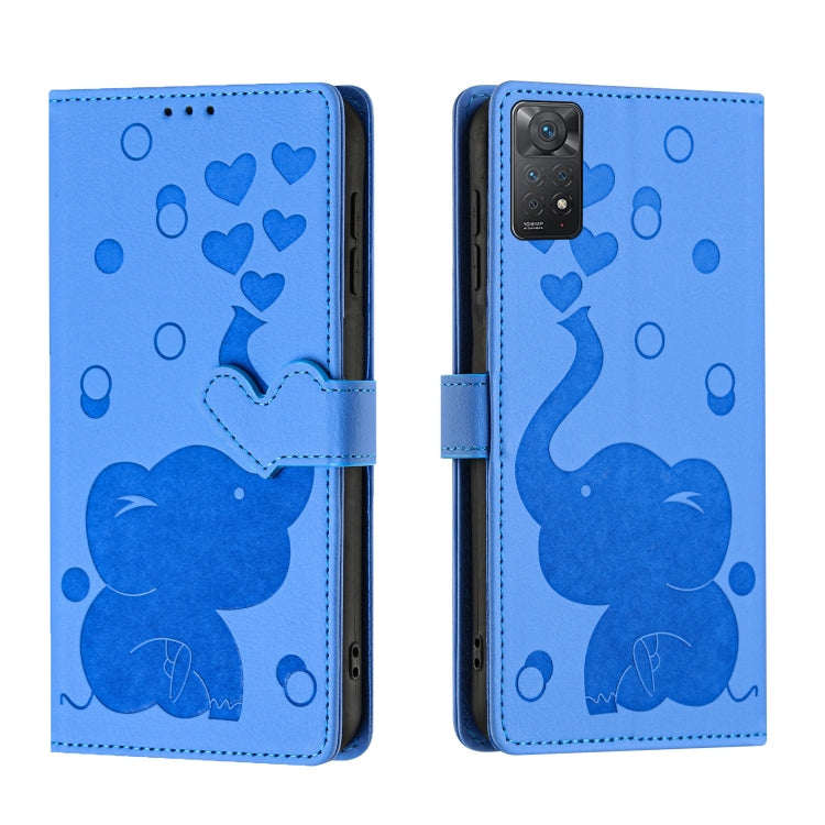 Cartoon Elephant Embossed Leather Phone Case, For Redmi Note 13 5G, For Redmi Note 13 Pro+, For Redmi 12 4G / 5G, For Redmi Note 12S 4G, For Redmi Note 12 4G, For Redmi Note 12 Pro 5G, For Redmi Note 12 5G, For Redmi Note 11 Pro 4G / 5G                ...