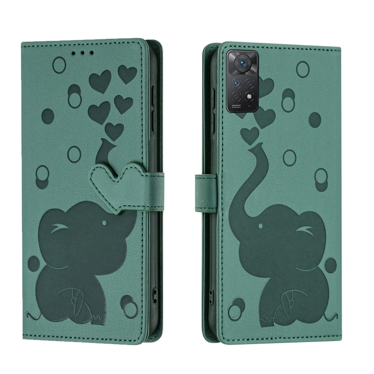 Cartoon Elephant Embossed Leather Phone Case, For Redmi Note 13 5G, For Redmi Note 13 Pro+, For Redmi 12 4G / 5G, For Redmi Note 12S 4G, For Redmi Note 12 4G, For Redmi Note 12 Pro 5G, For Redmi Note 12 5G, For Redmi Note 11 Pro 4G / 5G                ...