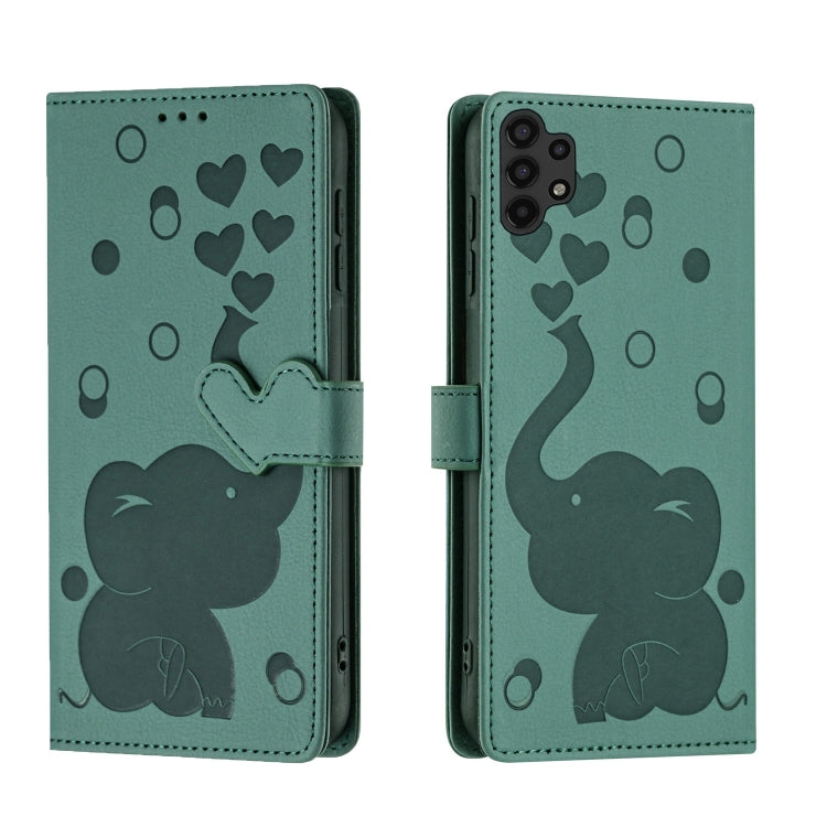 Cartoon Elephant Embossed Leather Phone Case, For Samsung Galaxy A12 5G, For Samsung Galaxy A13 4G / 5G, For Samsung Galaxy A53 5G, For Samsung Galaxy A33 5G, For Samsung Galaxy A52 4G / 5G, For Samsung Galaxy A22 5G, For Samsung Galaxy A32 5G         ...