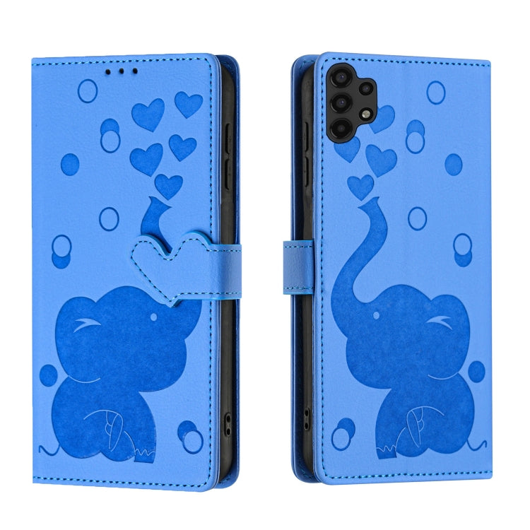 Cartoon Elephant Embossed Leather Phone Case, For Samsung Galaxy A12 5G, For Samsung Galaxy A13 4G / 5G, For Samsung Galaxy A53 5G, For Samsung Galaxy A33 5G, For Samsung Galaxy A52 4G / 5G, For Samsung Galaxy A22 5G, For Samsung Galaxy A32 5G         ...