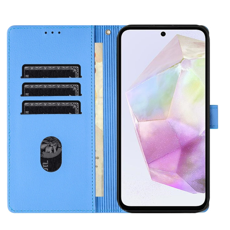Cartoon Elephant Embossed Leather Phone Case, For Samsung Galaxy A55 5G, For Samsung Galaxy A35 5G, For Samsung Galaxy A05s, For Samsung Galaxy A25 5G, For Samsung Galaxy A24 4G, For Samsung Galaxy A23 5G, For Samsung Galaxy A14, For Samsung Galaxy A34...