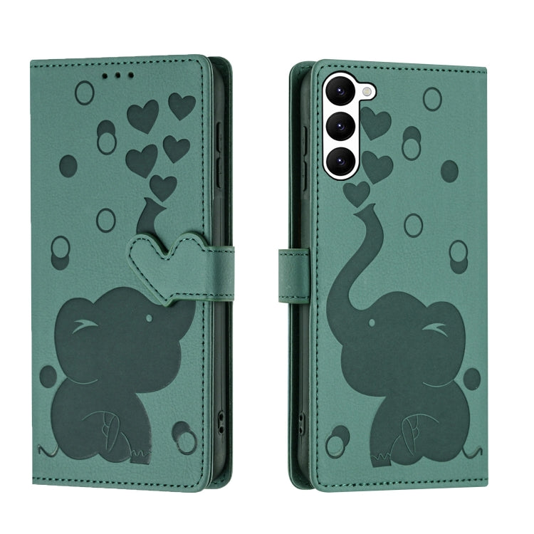 Cartoon Elephant Embossed Leather Phone Case, For Samsung Galaxy S24+ 5G, For Samsung Galaxy S24 5G, For Samsung Galaxy S23 FE 5G, For Samsung Galaxy S23 Ultra 5G, For Samsung Galaxy S23+ 5G, For Samsung Galaxy S23 5G, For Samsung Galaxy S20 FE        ...