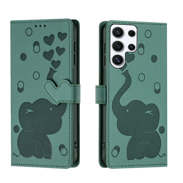 Cartoon Elephant Embossed Leather Phone Case, For Samsung Galaxy S24+ 5G, For Samsung Galaxy S24 5G, For Samsung Galaxy S23 FE 5G, For Samsung Galaxy S23 Ultra 5G, For Samsung Galaxy S23+ 5G, For Samsung Galaxy S23 5G, For Samsung Galaxy S20 FE        ...