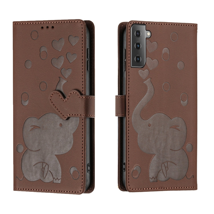 Cartoon Elephant Embossed Leather Phone Case, For Samsung Galaxy S24+ 5G, For Samsung Galaxy S24 5G, For Samsung Galaxy S23 FE 5G, For Samsung Galaxy S23 Ultra 5G, For Samsung Galaxy S23+ 5G, For Samsung Galaxy S23 5G, For Samsung Galaxy S20 FE        ...