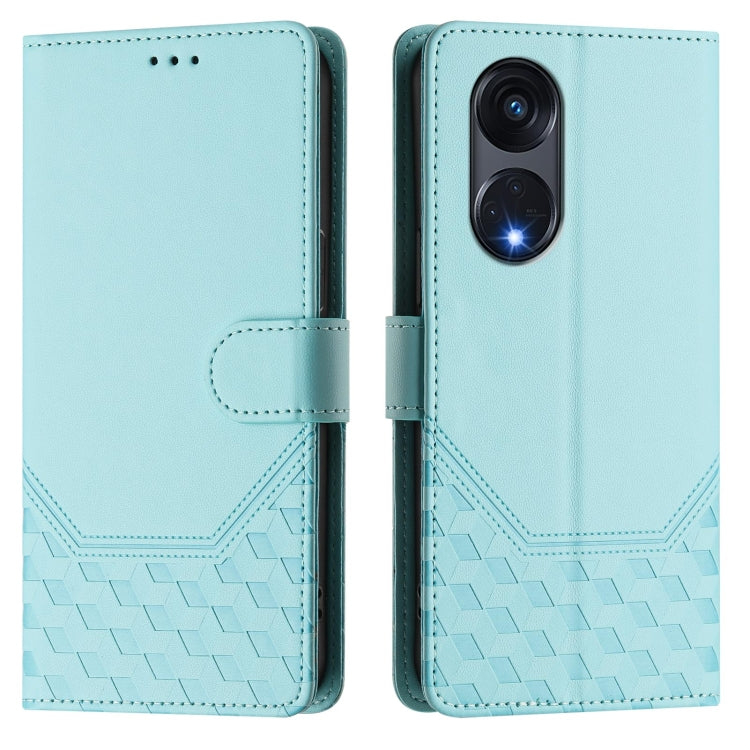 Honeycomb Embossing RFID Leather Phone Case, For OPPO A1 Pro 5G / Reno8 T 5G Global, For OPPO Reno9 5G / Reno9 Pro 5G, For OPPO A17 4G Global / A17k, For OPPO A57 4G / A77 4G / A57s 4G Global, For OPPO A77 5G / A97 5G, For OPPO Reno8 Pro 5G Global     ...