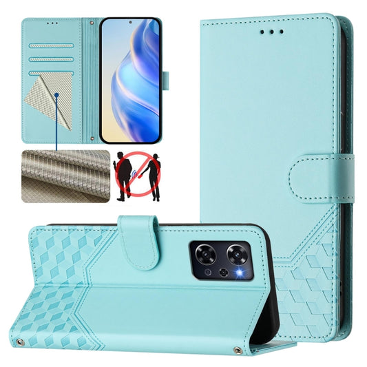 Honeycomb Embossing RFID Leather Phone Case, For OPPO Reno9 A, For OPPO Reno10 / Reno10 Pro Global, For OPPO A98 5G / F23 5G India, For OPPO Find X8 Pro, For OPPO A78 5G Global / A1x 5G, For OPPO Reno8 T 4G, For OPPO Find X6 Pro, For OPPO Find X6