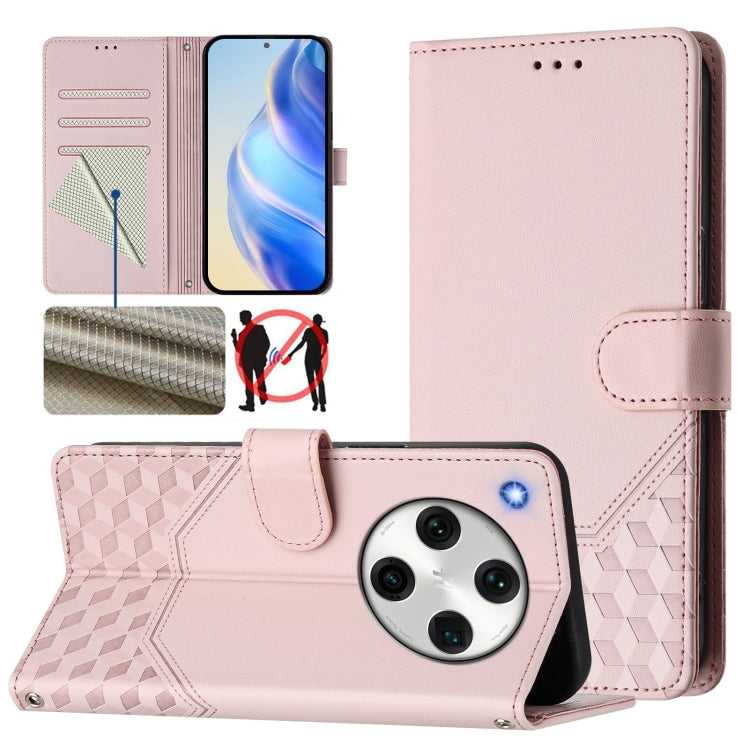 Honeycomb Embossing RFID Leather Phone Case, For OPPO Reno9 A, For OPPO Reno10 / Reno10 Pro Global, For OPPO A98 5G / F23 5G India, For OPPO Find X8 Pro, For OPPO A78 5G Global / A1x 5G, For OPPO Reno8 T 4G, For OPPO Find X6 Pro, For OPPO Find X6