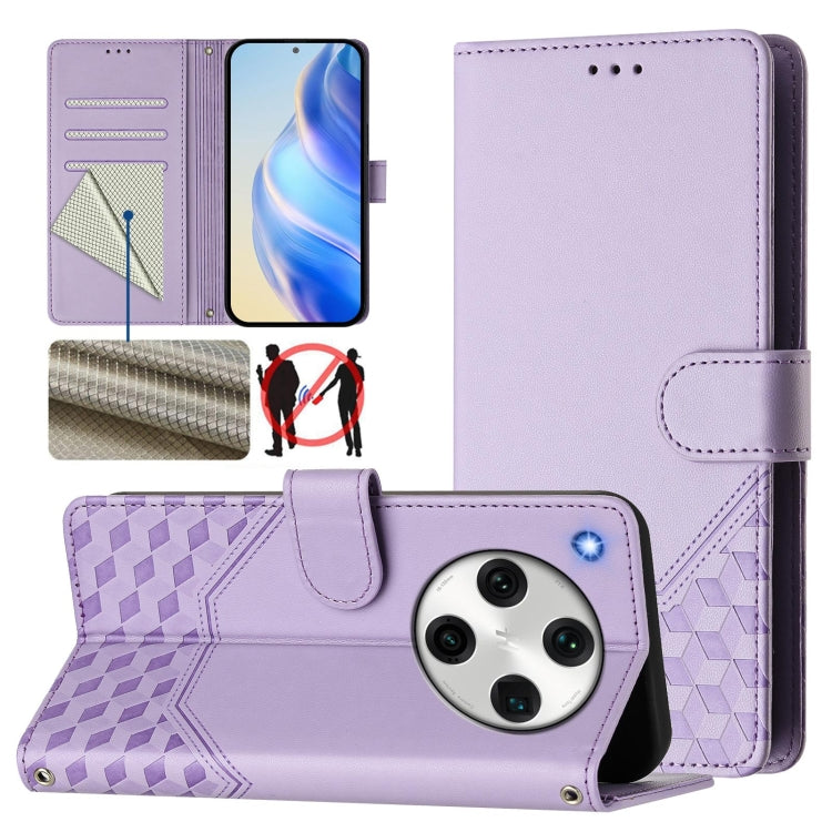Honeycomb Embossing RFID Leather Phone Case, For OPPO Reno9 A, For OPPO Reno10 / Reno10 Pro Global, For OPPO A98 5G / F23 5G India, For OPPO Find X8 Pro, For OPPO A78 5G Global / A1x 5G, For OPPO Reno8 T 4G, For OPPO Find X6 Pro, For OPPO Find X6