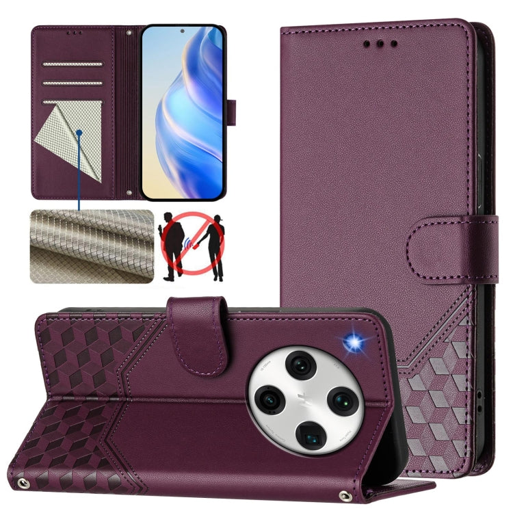 Honeycomb Embossing RFID Leather Phone Case, For OPPO Reno9 A, For OPPO Reno10 / Reno10 Pro Global, For OPPO A98 5G / F23 5G India, For OPPO Find X8 Pro, For OPPO A78 5G Global / A1x 5G, For OPPO Reno8 T 4G, For OPPO Find X6 Pro, For OPPO Find X6