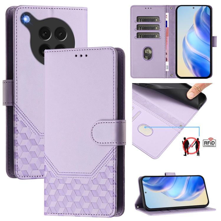 Honeycomb Embossing RFID Leather Phone Case, For OPPO K13 Turbo 5G, For OPPO Reno14 F 5G, For OPPO A5x 5G / 4G Global, For OPPO A5 5G / A3 Pro 5G Global, For OPPO Reno14 Pro Global, For OPPO Reno14 Global, For OPPO Find X8s+ 5G, For OPPO Find X8s 5G