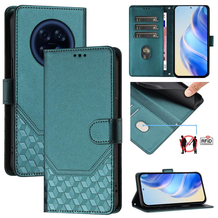 Honeycomb Embossing RFID Leather Phone Case, For OPPO Reno13 F 5G / Reno13 A, For OPPO Reno16 F 5G / Reno16 FS 5G, For OPPO Reno16 5G / Reno16 Pro 5G Global, For OPPO Find X9s Pro, For OPPO Find X9 Ultra, For OPPO Find X9, For OPPO A6 GT 5G            ...