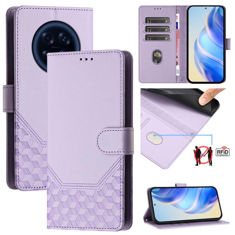 Honeycomb Embossing RFID Leather Phone Case, For OPPO Reno13 F 5G / Reno13 A, For OPPO Reno16 F 5G / Reno16 FS 5G, For OPPO Reno16 5G / Reno16 Pro 5G Global, For OPPO Find X9s Pro, For OPPO Find X9 Ultra, For OPPO Find X9, For OPPO A6 GT 5G            ...