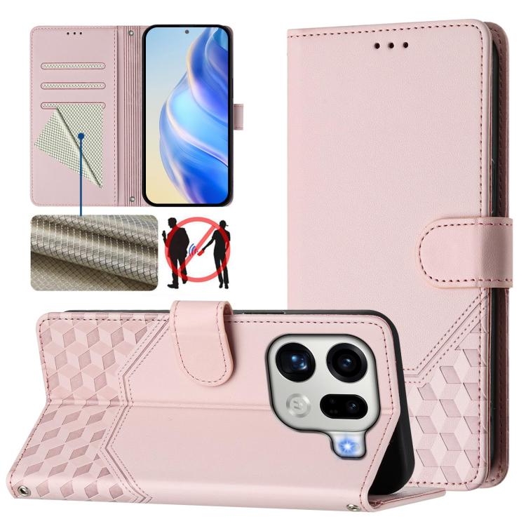 Honeycomb Embossing RFID Leather Phone Case, For OPPO Reno13 F 5G / Reno13 A, For OPPO Reno16 F 5G / Reno16 FS 5G, For OPPO Reno16 5G / Reno16 Pro 5G Global, For OPPO Find X9s Pro, For OPPO Find X9 Ultra, For OPPO Find X9, For OPPO A6 GT 5G            ...