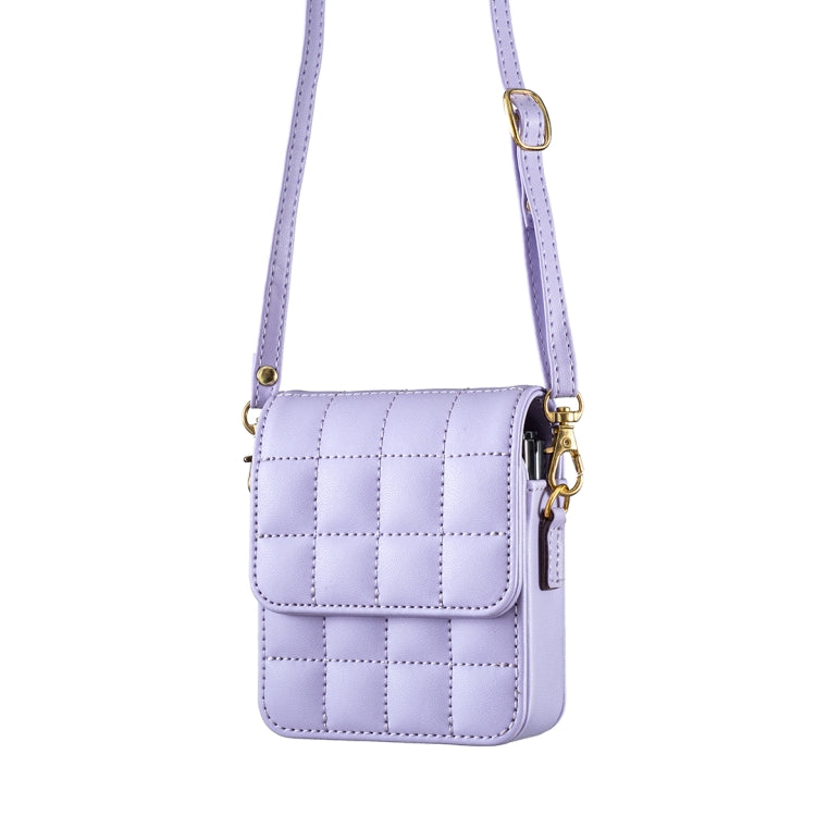 BFB04 Plaid Crossbody Fold Phone Bag, For Samsung Galaxy Z Flip6