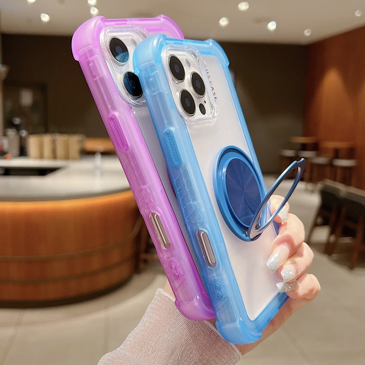 Matte TPU Hybrid PC 3-in-1 MagSafe Holder Phone Case, For iPhone 13