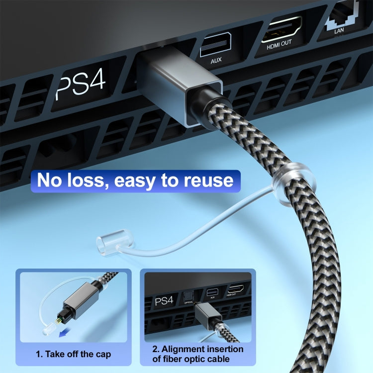 OD5.0mm Toslink Male to Male Digital Optical Audio Cable, 1m, 5m