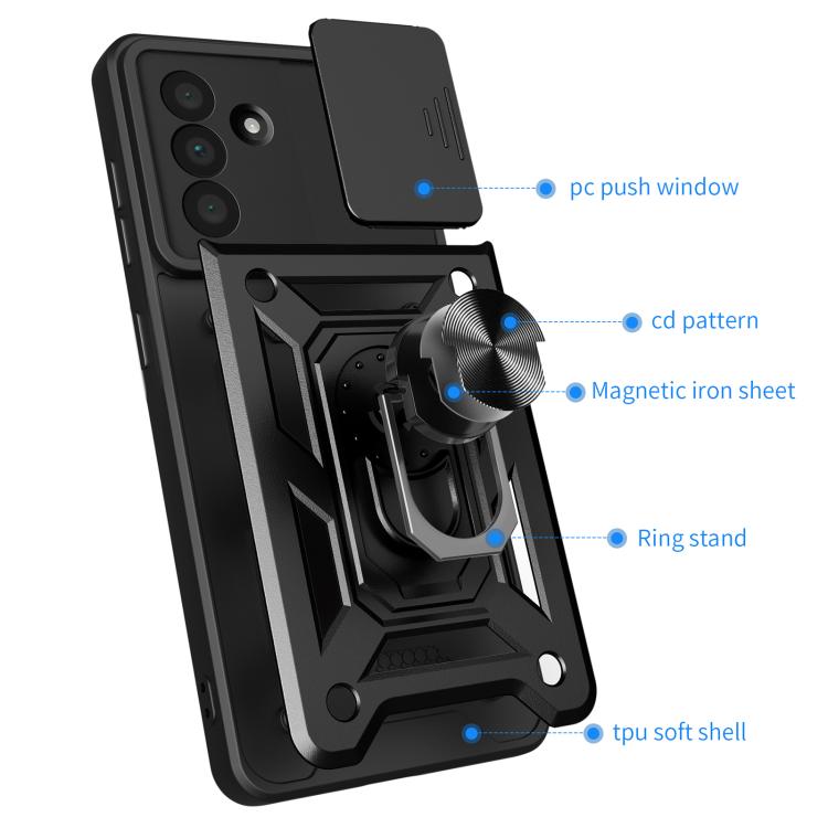 Sliding Camera Cover Design TPU+PC Phone Case, For Samsung Galaxy A36 5G, For Samsung Galaxy A16 5G, For Samsung Galaxy A06 4G