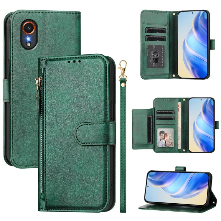 Multi-Card Slots Zipper Wallet Leather Phone Case, For Samsung Galaxy XCover7 Pro, For Samsung Galaxy XCover7 5G Global, For Samsung Galaxy XCover6 Pro, For Samsung Galaxy XCover 5