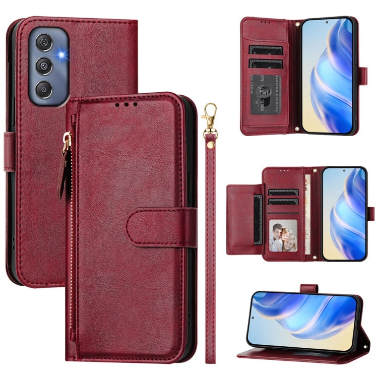 Multi-Card Slots Zipper Wallet Leather Phone Case, For Samsung Galaxy M56 5G, For Samsung Galaxy M16 5G / F16 5G, For Samsung Galaxy M06 5G / F06 5G, For Samsung Galaxy M35 5G, For Samsung Galaxy M55 / C55 5G, For Samsung Galaxy M15 5G / F15 5G        ...