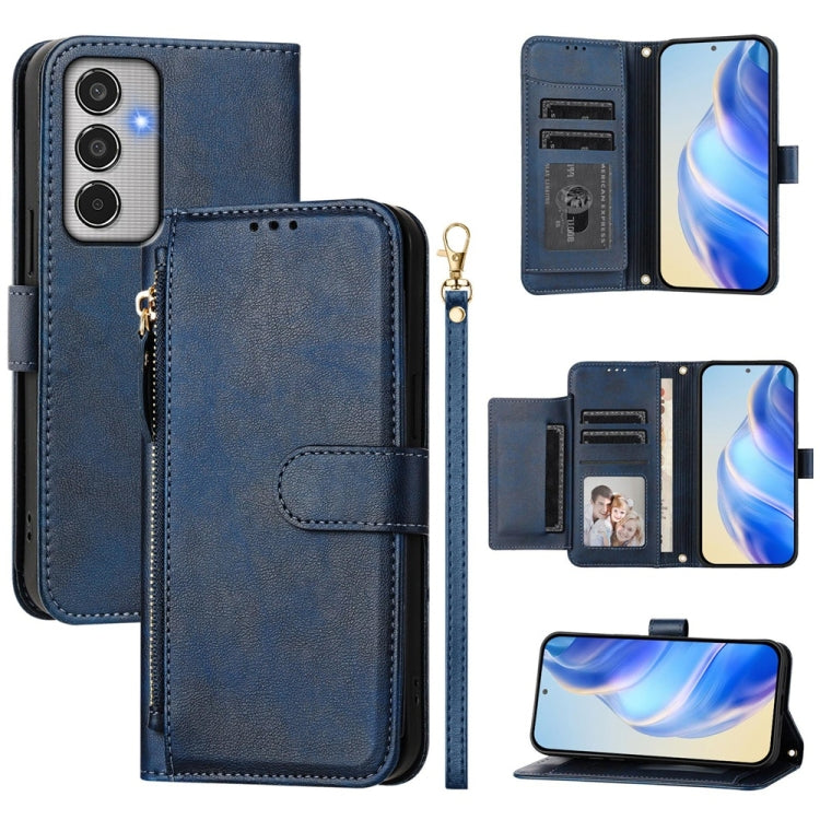 Multi-Card Slots Zipper Wallet Leather Phone Case, For Samsung Galaxy M56 5G, For Samsung Galaxy M16 5G / F16 5G, For Samsung Galaxy M06 5G / F06 5G, For Samsung Galaxy M35 5G, For Samsung Galaxy M55 / C55 5G, For Samsung Galaxy M15 5G / F15 5G        ...