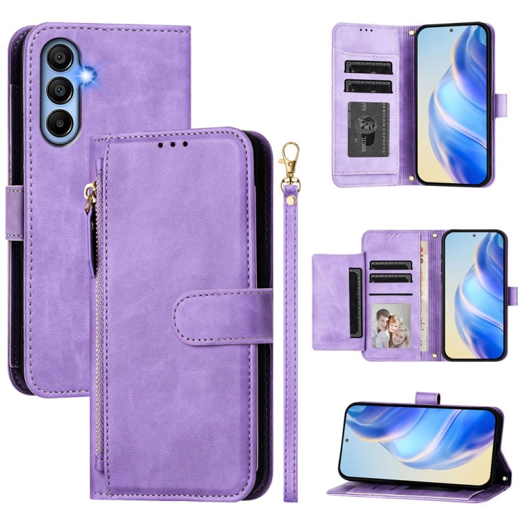 Multi-Card Slots Zipper Wallet Leather Phone Case, For Samsung Galaxy A15 5G / 4G, For Samsung Galaxy A55 5G Global, For Samsung Galaxy A35 5G, For Samsung Galaxy A05 4G Global, For Samsung Galaxy A05s 4G Global, For Samsung Galaxy A25 5G Global       ...