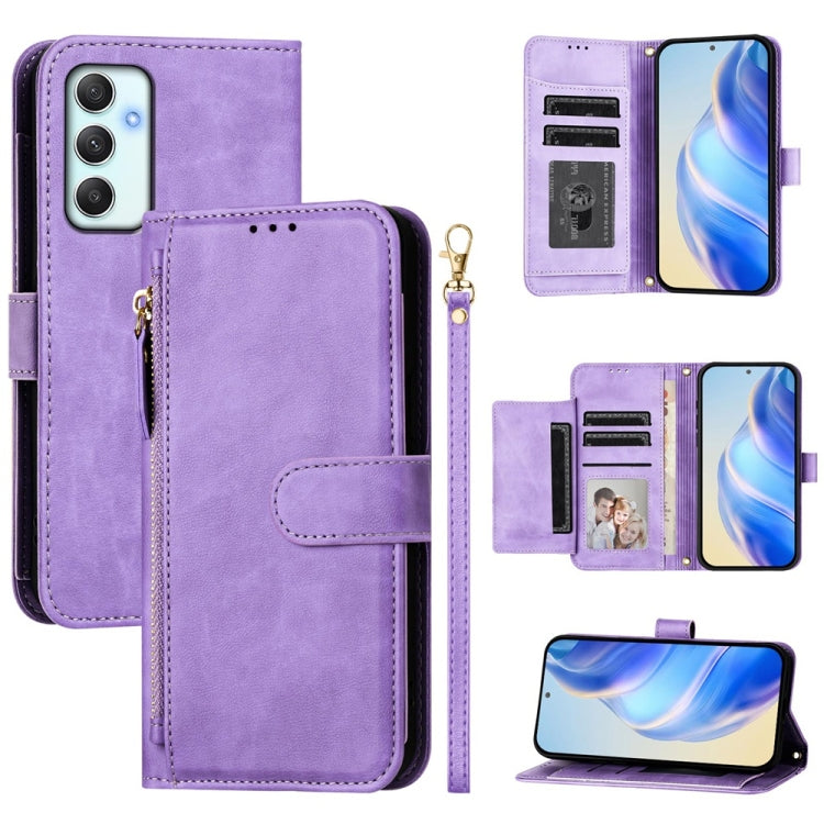 Multi-Card Slots Zipper Wallet Leather Phone Case, For Samsung Galaxy A15 5G / 4G, For Samsung Galaxy A55 5G Global, For Samsung Galaxy A35 5G, For Samsung Galaxy A05 4G Global, For Samsung Galaxy A05s 4G Global, For Samsung Galaxy A25 5G Global       ...