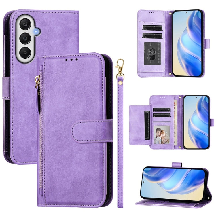 Multi-Card Slots Zipper Wallet Leather Phone Case, For Samsung Galaxy A15 5G / 4G, For Samsung Galaxy A55 5G Global, For Samsung Galaxy A35 5G, For Samsung Galaxy A05 4G Global, For Samsung Galaxy A05s 4G Global, For Samsung Galaxy A25 5G Global       ...