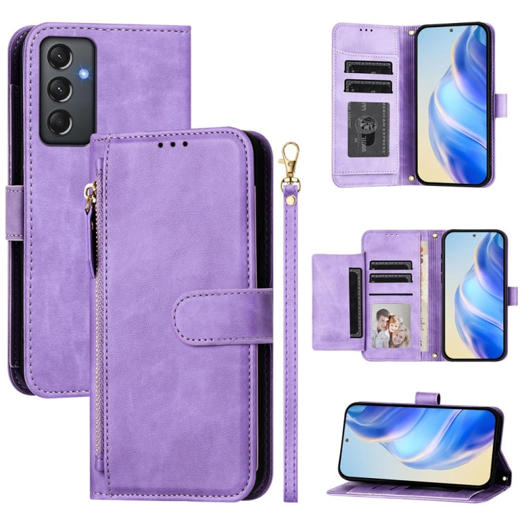 Multi-Card Slots Zipper Wallet Leather Phone Case, For Samsung Galaxy A15 5G / 4G, For Samsung Galaxy A55 5G Global, For Samsung Galaxy A35 5G, For Samsung Galaxy A05 4G Global, For Samsung Galaxy A05s 4G Global, For Samsung Galaxy A25 5G Global       ...