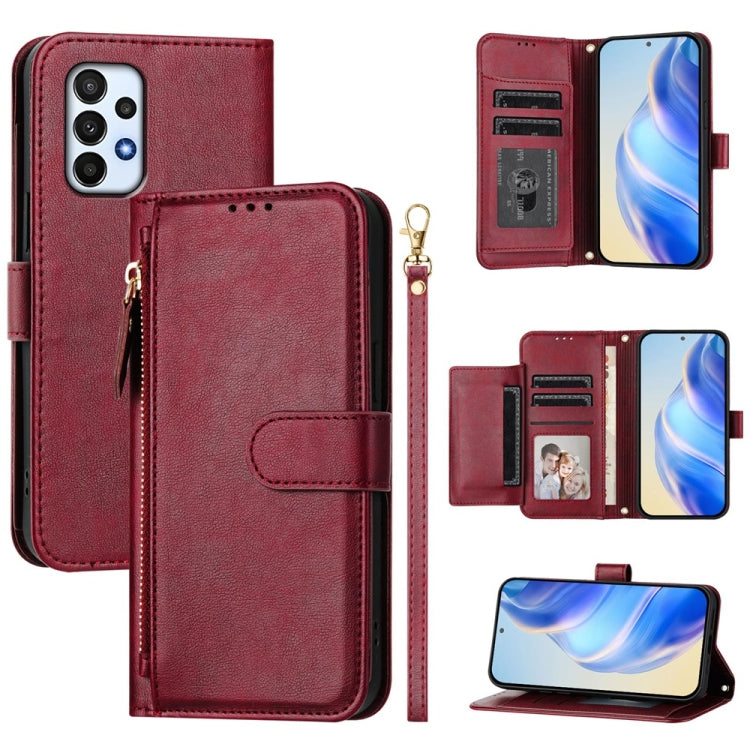 Multi-Card Slots Zipper Wallet Leather Phone Case, For Samsung Galaxy A15 5G / 4G, For Samsung Galaxy A55 5G Global, For Samsung Galaxy A35 5G, For Samsung Galaxy A05 4G Global, For Samsung Galaxy A05s 4G Global, For Samsung Galaxy A25 5G Global       ...