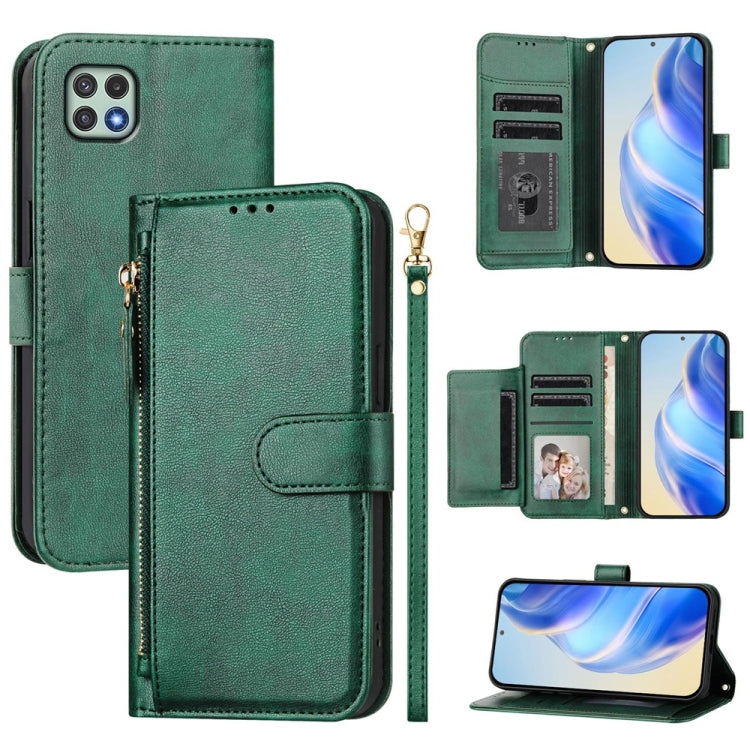 Multi-Card Slots Zipper Wallet Leather Phone Case, For Samsung Galaxy A04e / F04 / M04, For Samsung Galaxy A14 5G / 4G, For Samsung Galaxy A34 5G, For Samsung Galaxy A54 5G, For Samsung Galaxy A13 5G / 4G / A04s / A04, For Samsung Galaxy A22 5G / F42 5...