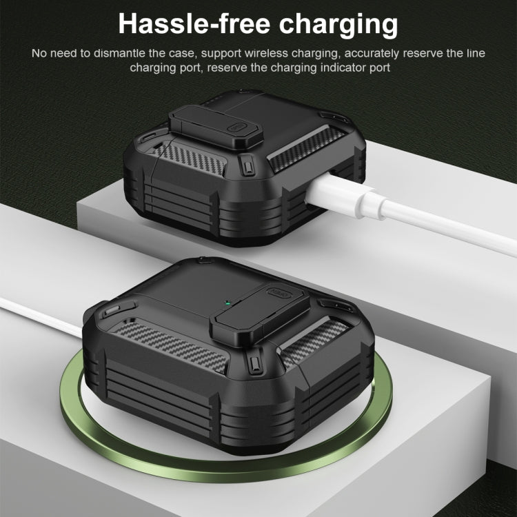 Shield Shockproof Earphone Protective Case with Hook, For AirPods 4 / AirPods 5