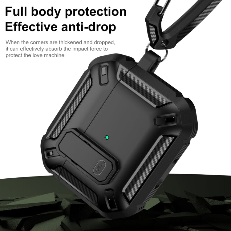 Shield Shockproof Earphone Protective Case with Hook, For AirPods 4 / AirPods 5