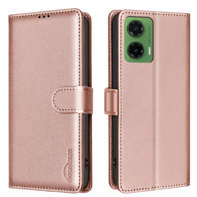 Litchi Texture RFID Anti-theft Leather Phone Case, For Motorola Moto G75 5G, For Motorola Moto G35, For Motorola Moto G55