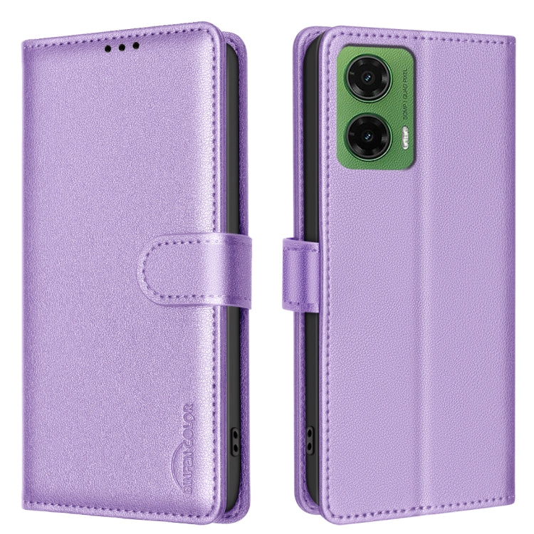 Litchi Texture RFID Anti-theft Leather Phone Case, For Motorola Moto G75 5G, For Motorola Moto G35, For Motorola Moto G55