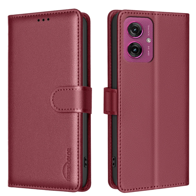 Litchi Texture RFID Anti-theft Leather Phone Case, For Motorola Moto G75 5G, For Motorola Moto G35, For Motorola Moto G55