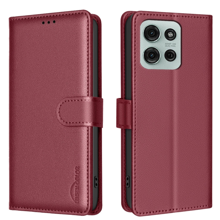 Litchi Texture RFID Anti-theft Leather Phone Case, For Motorola Moto G75 5G, For Motorola Moto G35, For Motorola Moto G55