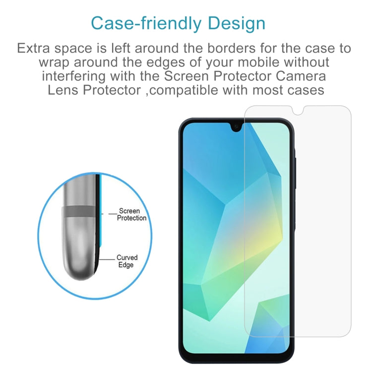 10pcs 0.26mm 9H 2.5D Tempered Glass Film, For Samsung Galaxy A16 4G