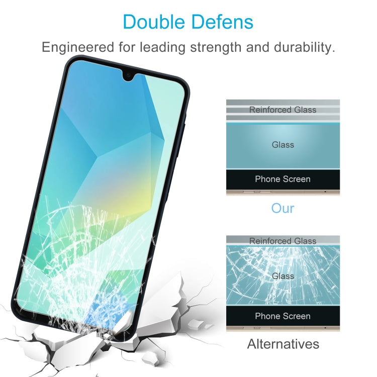 10pcs 0.26mm 9H 2.5D Tempered Glass Film, For Samsung Galaxy A16 4G