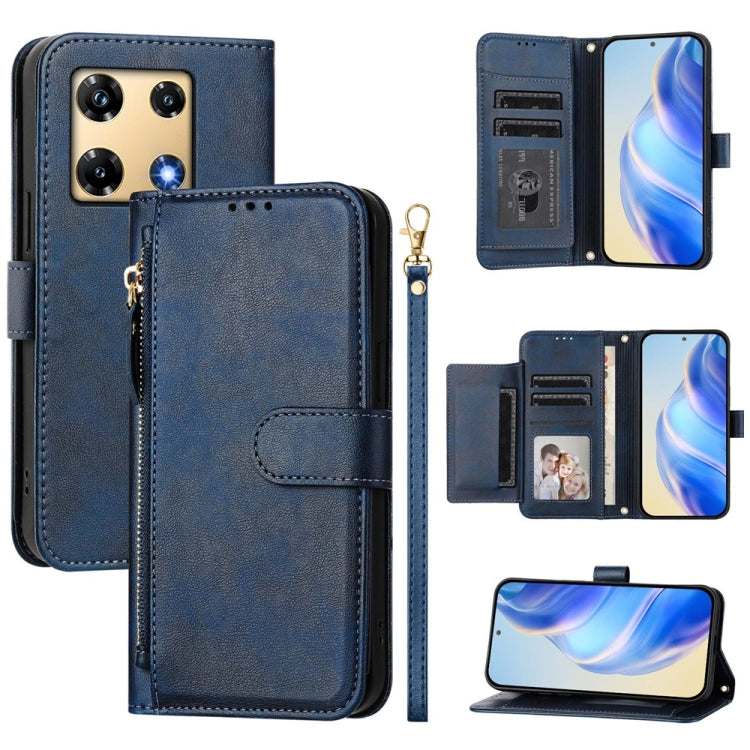 Multi-Card Slots Zipper Wallet Leather Phone Case, For Infinix Smart 7 India / Smart 7 HD, For Infinix Note 30 Pro, For Infinix Note 30 VIP, For Infinix Hot 30i, For Infinix Hot 30 4G, For Infinix Hot 20S / Hot 20 Pro, For Infinix Hot 20 5G            ...