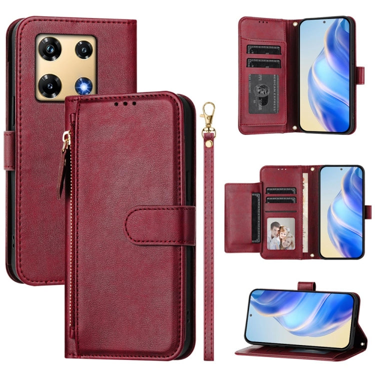Multi-Card Slots Zipper Wallet Leather Phone Case, For Infinix Smart 7 India / Smart 7 HD, For Infinix Note 30 Pro, For Infinix Note 30 VIP, For Infinix Hot 30i, For Infinix Hot 30 4G, For Infinix Hot 20S / Hot 20 Pro, For Infinix Hot 20 5G            ...