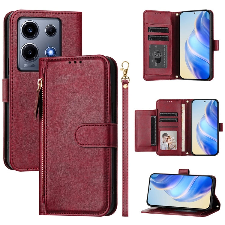 Multi-Card Slots Zipper Wallet Leather Phone Case, For Infinix Smart 7 India / Smart 7 HD, For Infinix Note 30 Pro, For Infinix Note 30 VIP, For Infinix Hot 30i, For Infinix Hot 30 4G, For Infinix Hot 20S / Hot 20 Pro, For Infinix Hot 20 5G            ...