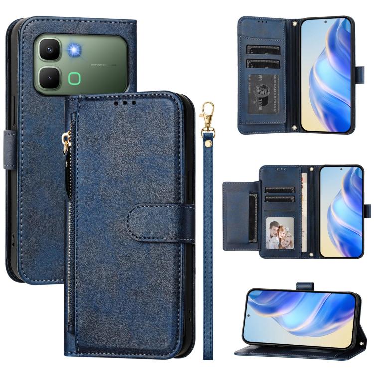 Multi-Card Slots Zipper Wallet Leather Phone Case, For Infinix GT 50 Pro 5G, For Infinix Note Edge 5G, For Infinix Smart 20 4G, For Infinix Note 60 5G / Note 60 Pro 5G, For Infinix Smart 10 Plus 4G, For Infinix Smart 10 4G, For Infinix GT 30 Pro       ...