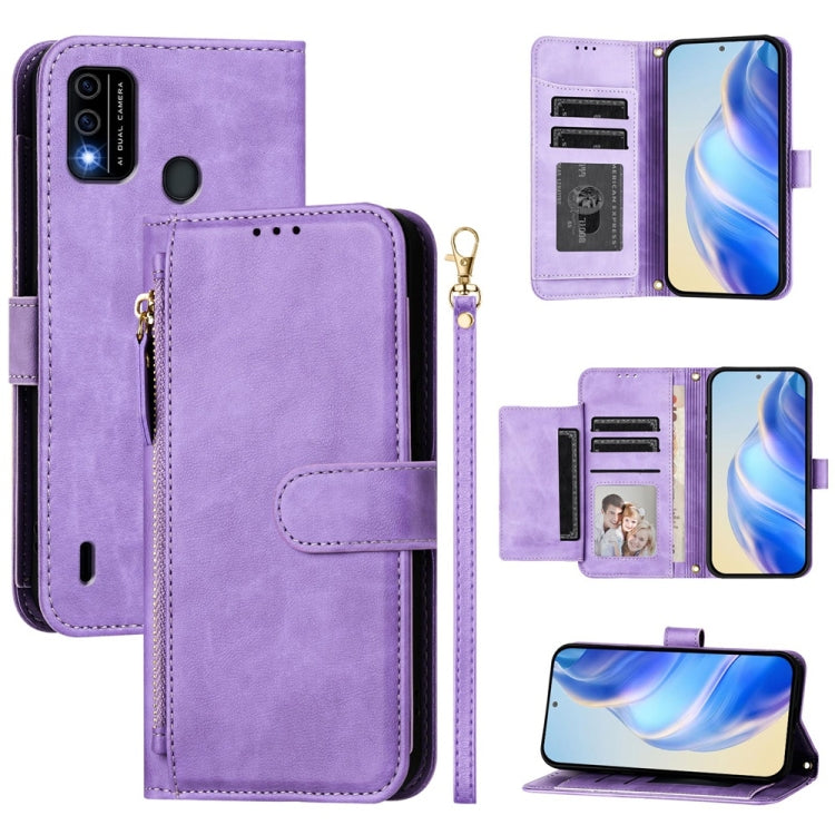 Multi-Card Slots Zipper Wallet Leather Phone Case, For Itel A60 / A60s, For Itel S23+, For Itel S23, For Itel S18 / Vision 5, For Itel P40, For Itel P38, For Itel S17 S661W / Vision 3, For Itel A48