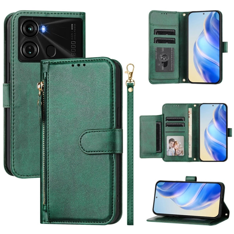 Multi-Card Slots Zipper Wallet Leather Phone Case, For Itel A60 / A60s, For Itel S23+, For Itel S23, For Itel S18 / Vision 5, For Itel P40, For Itel P38, For Itel S17 S661W / Vision 3, For Itel A48