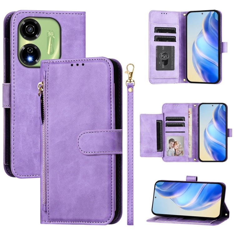 Multi-Card Slots Zipper Wallet Leather Phone Case, For Itel A23 Pro, For Itel P55 5G, For Itel RS4 S666LN, For Itel S24, For Itel P55+, For Itel P55 4G, For Itel A05s, For Itel A70