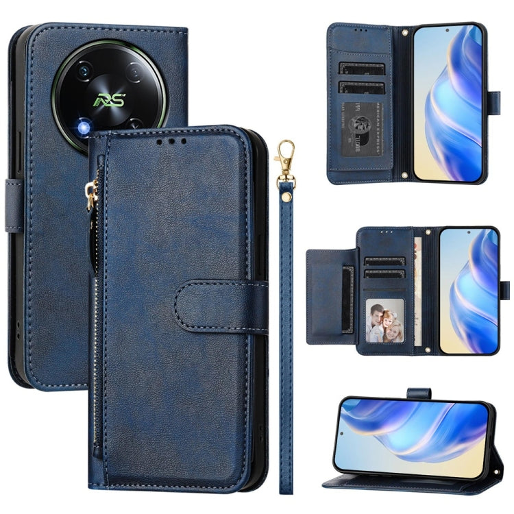 Multi-Card Slots Zipper Wallet Leather Phone Case, For Itel A23 Pro, For Itel P55 5G, For Itel RS4 S666LN, For Itel S24, For Itel P55+, For Itel P55 4G, For Itel A05s, For Itel A70