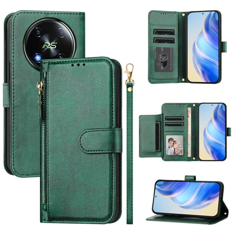 Multi-Card Slots Zipper Wallet Leather Phone Case, For Itel A23 Pro, For Itel P55 5G, For Itel RS4 S666LN, For Itel S24, For Itel P55+, For Itel P55 4G, For Itel A05s, For Itel A70