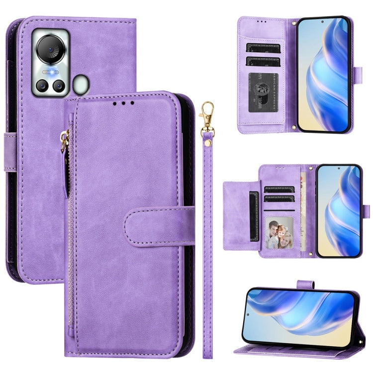 Multi-Card Slots Zipper Wallet Leather Phone Case, For Itel A60 / A60s, For Itel S23+, For Itel S23, For Itel S18 / Vision 5, For Itel P40, For Itel P38, For Itel S17 S661W / Vision 3, For Itel A48