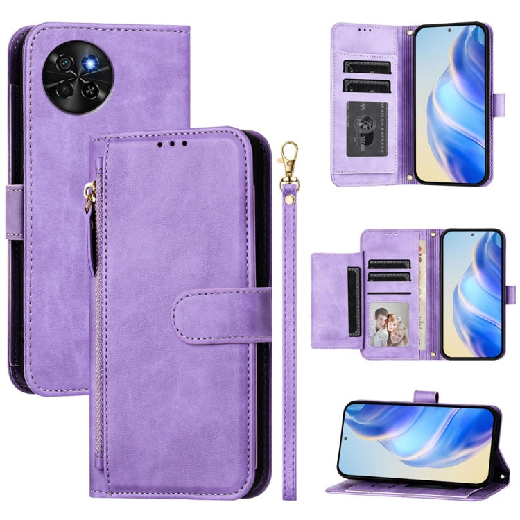 Multi-Card Slots Zipper Wallet Leather Phone Case, For Itel A60 / A60s, For Itel S23+, For Itel S23, For Itel S18 / Vision 5, For Itel P40, For Itel P38, For Itel S17 S661W / Vision 3, For Itel A48