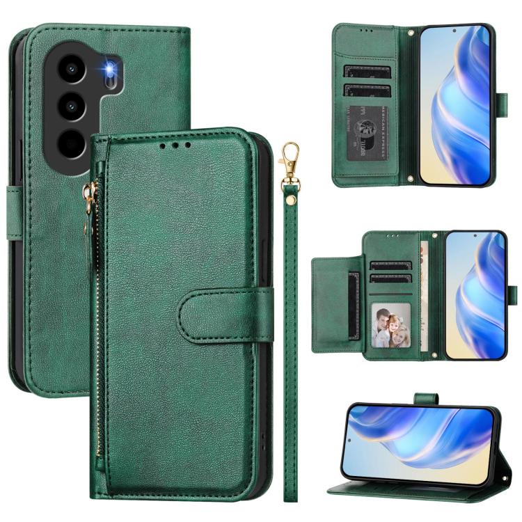 Multi-Card Slots Zipper Wallet Leather Phone Case, For Itel A200 4G / A200+ 4G, For Itel A95 5G, For Itel A90, For Itel City 100, For Itel Power 70, For Itel A80, For Itel A50C, For Itel A50